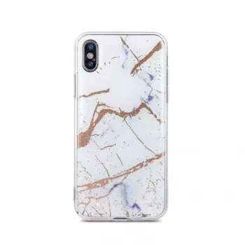 iLike Samsung Galaxy S10e Marmur-kotelo valkoinen