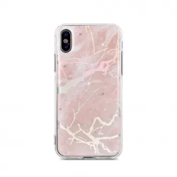 iLike Samsung Galaxy S10e Marmur-kotelo pinkki