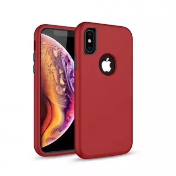 iLike Samsung Galaxy A10 Defender Solid 3in1 -kotelo punainen