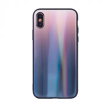 iLike Samsung Galaxy A40 Aurora Glass -kotelo ruskea musta