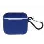 iLike Apple kotelo AirPods 3 karabiinikoukulla sininen