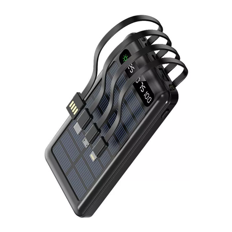 Setty Solar Power Bank SLR-100 10000 mAh musta