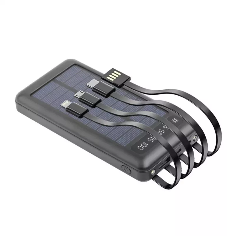 Setty Solar Power Bank SLR-100 10000 mAh musta