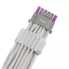 ASUS ROG EQUALIZER White Edition GPU-virtakaapeli - 16-napainen 12VHPWR 3x8-napaiseen PCIe - 700mm valkoinen