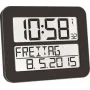 TFA TIMELINE MAX digitaalinen radioseinä kello 60.4512.01 musta