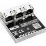 BCS BCS-xPoE3/EXT-AT 3-porttinen PoE+-kytkin, 2x PoE+ 30W, 1x uplink, 250m EXTEND, metalli