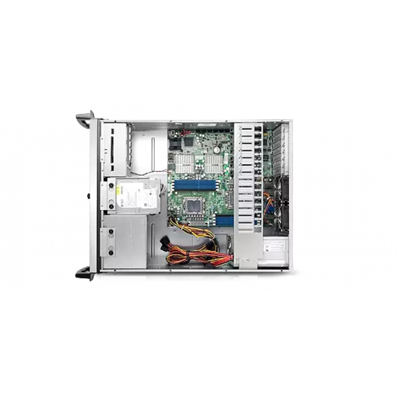 Chenbro RM41300-F2-USB3 4U Rackmount -palvelinkotelo - E-ATX, musta/harmaa, ilman virtalähdettä