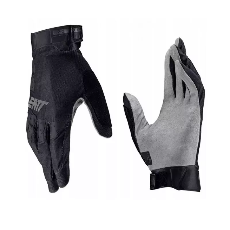 LEATT Glove MTB 2.0 X-Flow pyöräilyhanskat koko M, musta