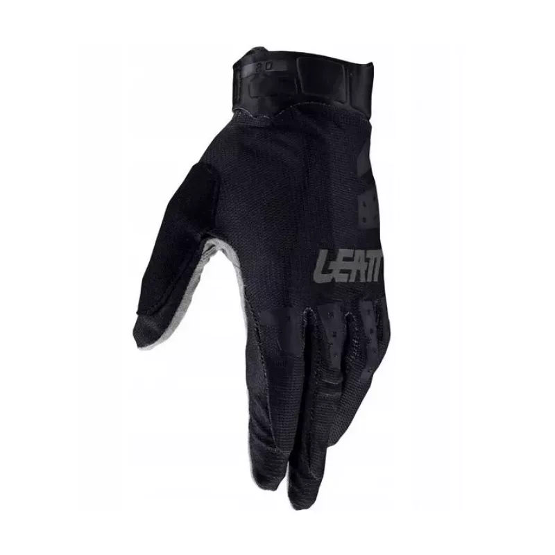 LEATT Glove MTB 2.0 X-Flow pyöräilyhanskat koko M, musta
