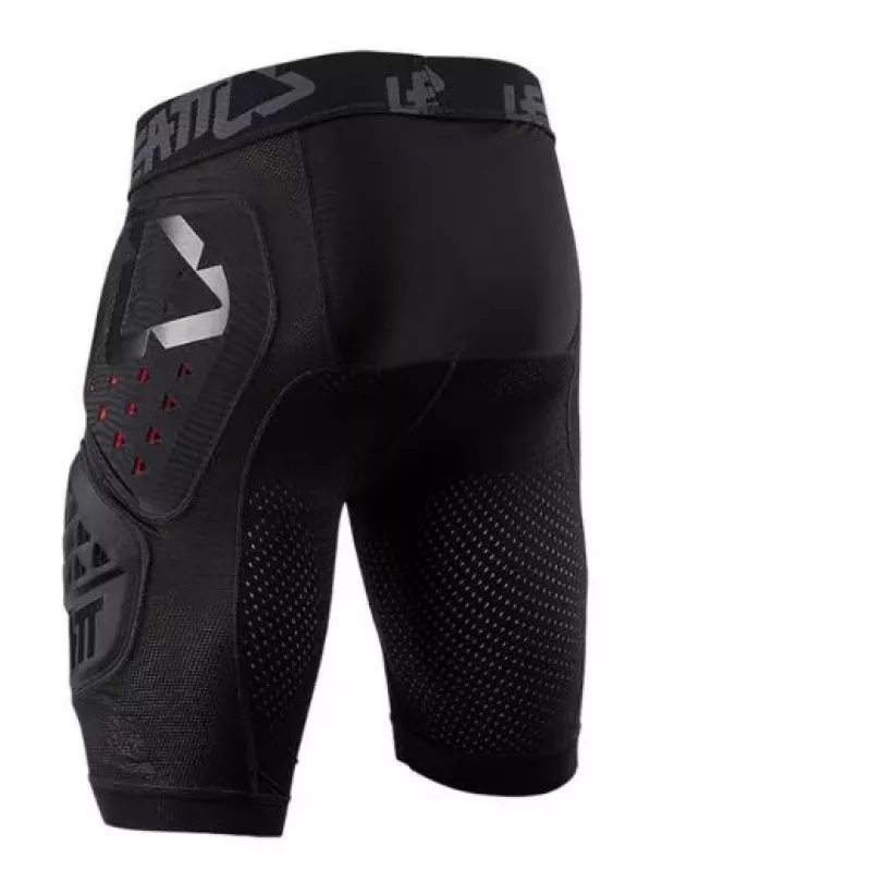 LEATT Impact Shorts 3DF 3.0 suojilla, koko L, musta