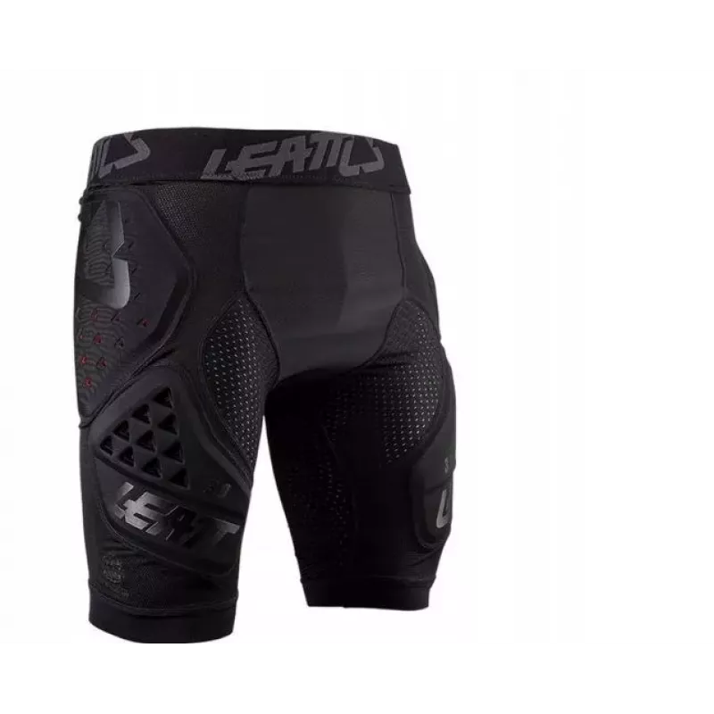 LEATT Impact Shorts 3DF 3.0 suojilla, koko L, musta