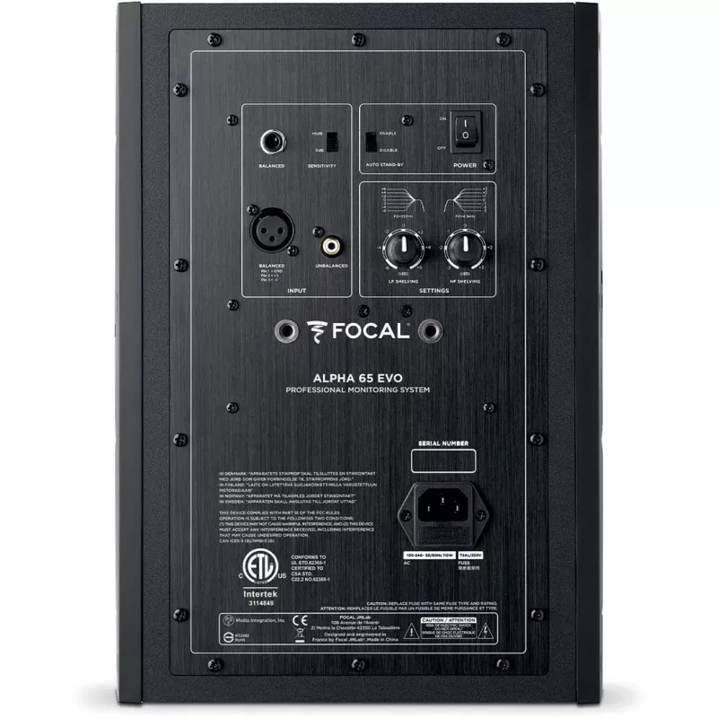 FOCAL Alpha Evo 65 aktiivinen 2-tie studiomonitori