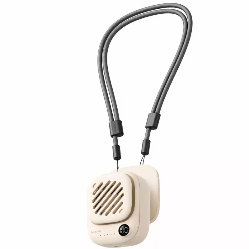 AEL Aecooly Click 01 Mini kannettava kaulatuuletin - beige