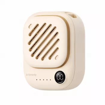AEL Aecooly Click 01 Mini kannettava kaulatuuletin - beige