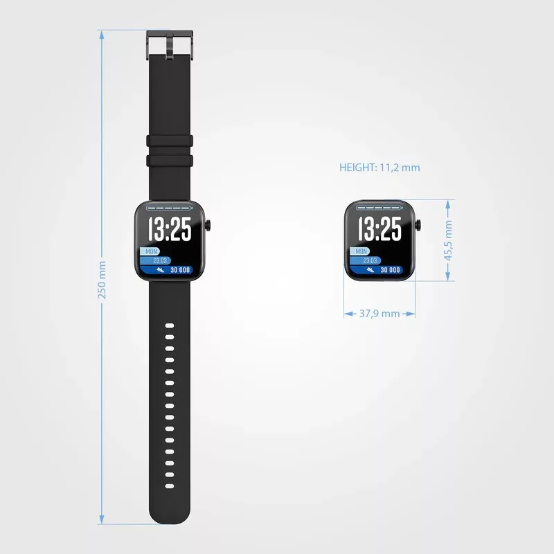 LAMAX BCool2 Plus Black älykello 1,8 inch IP67 Bluetooth 5.1 260mAh