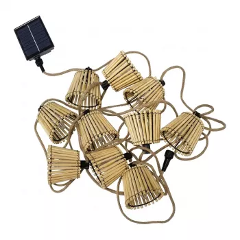NewGarden OKINAWA aurinko-LED-valosarja 8m 80 LED lämpimänvalkoinen 3000K IP44
