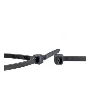 WKK musta UV-stabiloitu nippuside 200x4.8mm 100 kpl