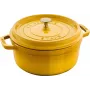 Staub La Cocotte 24 cm pyöreä patapata, sitruunankeltainen, valurauta (1011669)