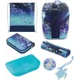 Herlitz SoftLight Plus Greenline alakoulun koululaukku, Blue Ice