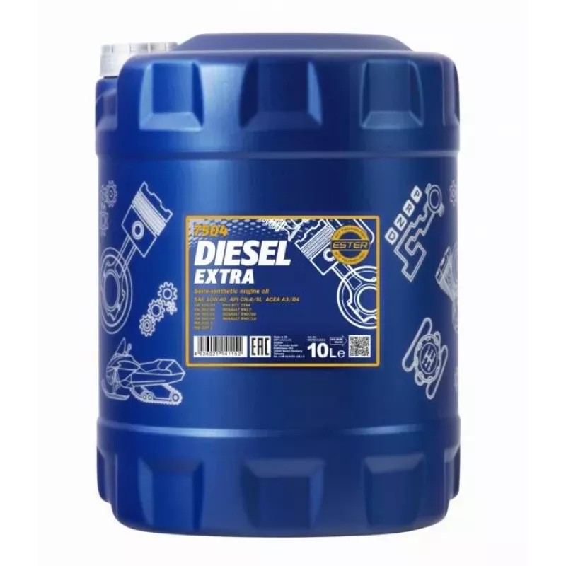 MANNOL Diesel Extra 10W-40 7504, sisältö 10L