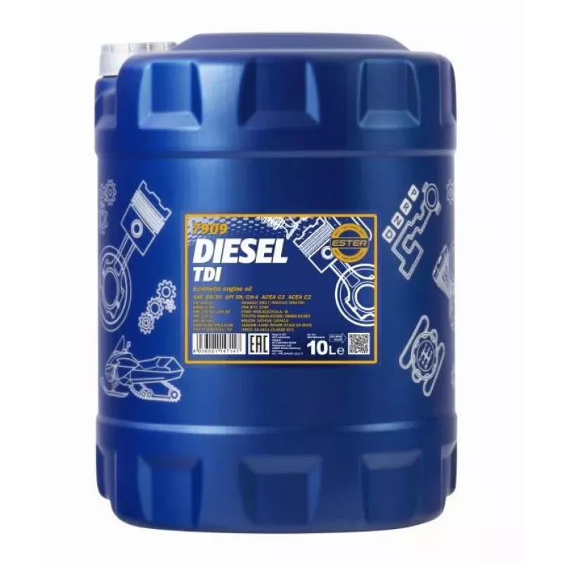 Mannol Diesel TDI 5W-30 7909, 10L täyssynteettinen moottoriöljy