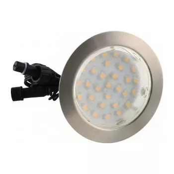 SYNERGY21 LED upotettava lattiavalaisin ARGOS pyöreä In-G-D IP67 lämminvalkoinen
