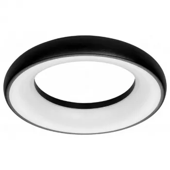 Synergy 21 LED-pyöreä valo Donut neutraalinvalkoinen musta 25W