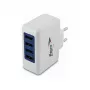 FLEPO USB 4-porttinen virtalähde 100-240V 4A 20W musta EU-pistoke
