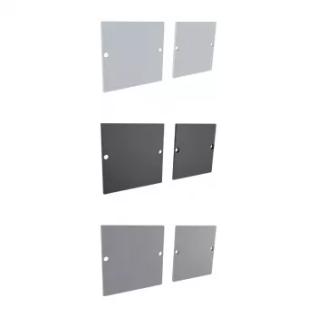 Synergy 21 LED U-profiili ALU3535 päätytulppa (pari) hopea