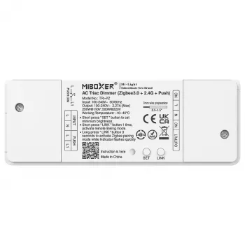 Synergy 21 LED-himmenninohjain AC TRIAC 500W Zigbee 3.0+2.4G+Push (TRI-PZ)