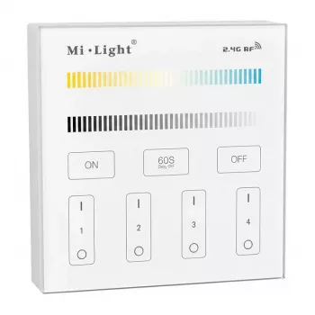 MIBOXER Synergy 21 LED Smart Panel Dual White (CCT) 4-alue-kaukosäädin (T2)