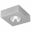 Synergy 21 LED-upotettava kattospotti Helios hopea - neliömäinen - pinta-asennuskehys