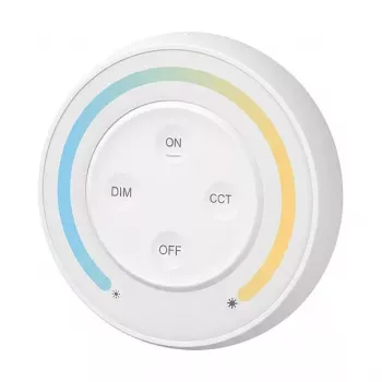 MiBoxer S1-B Sunrise-kaukosäädin Dual White (CCT) LED-valaistukseen, 2,4 GHz, musta