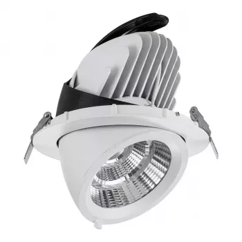 SYNERGY21 LED-alasvalaisin 40W valkoinen, kallistettava, lämmin valkoinen