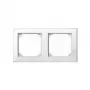 MERTEN 2-paikkainen kehys valkoinen 15,2 x 8,1 cm