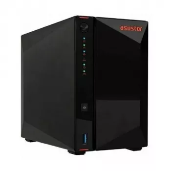 ASUS Asustor Lockerstor 2 Gen2+ (AS6702T v2) 2-paikkainen NAS-työpöytäpalvelin Intel Celeron N5105 4GB DDR4 ilman levyjä musta