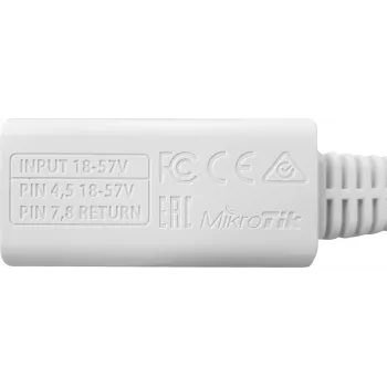 MikroTik RBGPOE passiivinen Gigabit PoE -injektori, 18-57 V DC