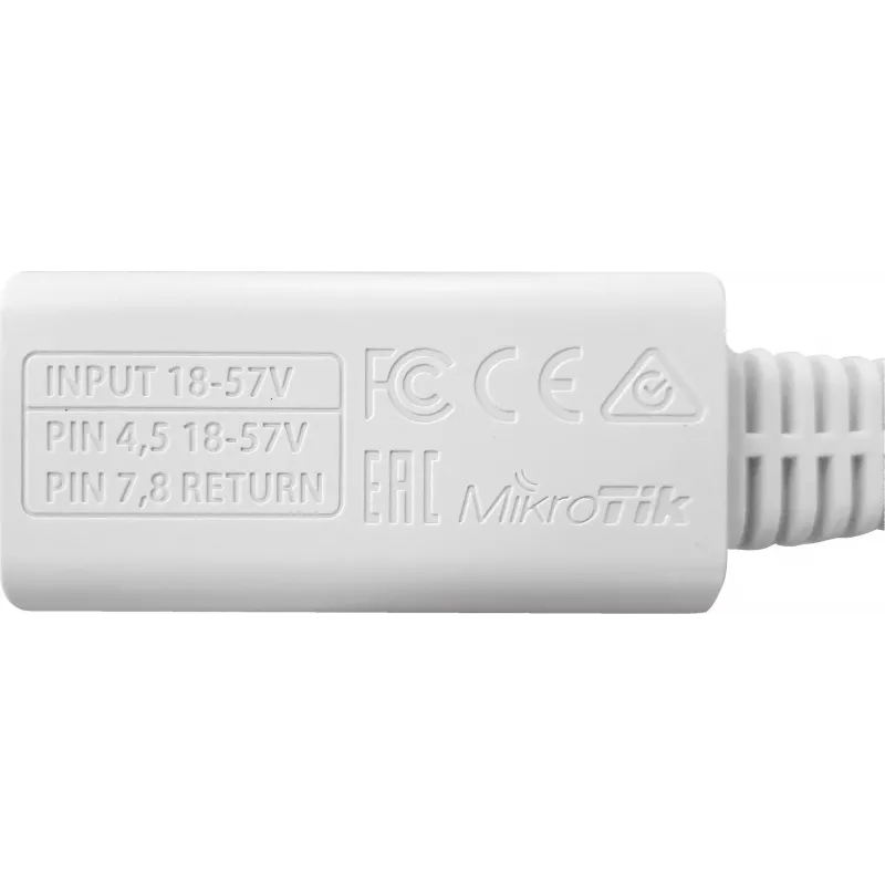 MikroTik RBGPOE passiivinen Gigabit PoE -injektori, 18-57 V DC