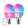 LEPRO BP1-2 E14 LED-lamppu Bluetoothilla ja Wi-Fi:llä, 470 lm, 2 kpl:n pakkaus