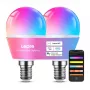 LEPRO BP1-2 E14 LED-lamppu Bluetoothilla ja Wi-Fi:llä, 470 lm, 2 kpl:n pakkaus