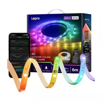 LEPRO SW1-6 RGB älykäs LED-nauha, 6 m