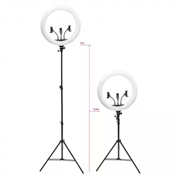 RIO RL18-EU/1.2 45 cm himmennettävä LED-rengasvalo