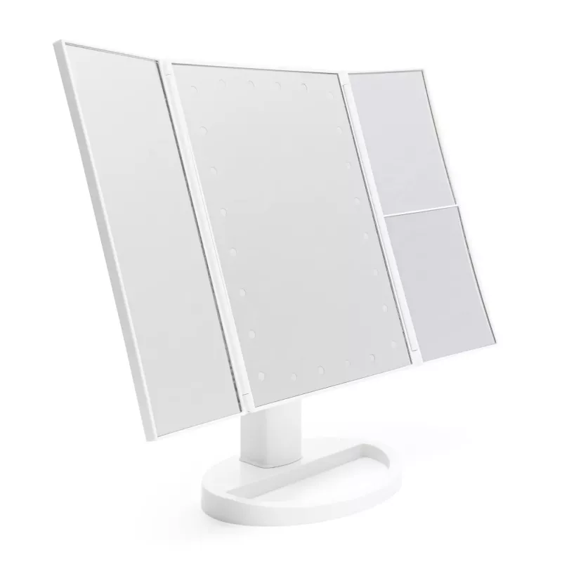 Rio MMFD-WH-EU/1,3 24 LED kosketushimmennettävä meikkipöytäpeili, valkoinen