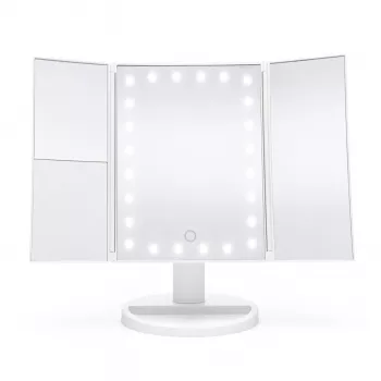 Rio MMFD-WH-EU/1,3 24 LED kosketushimmennettävä meikkipöytäpeili, valkoinen