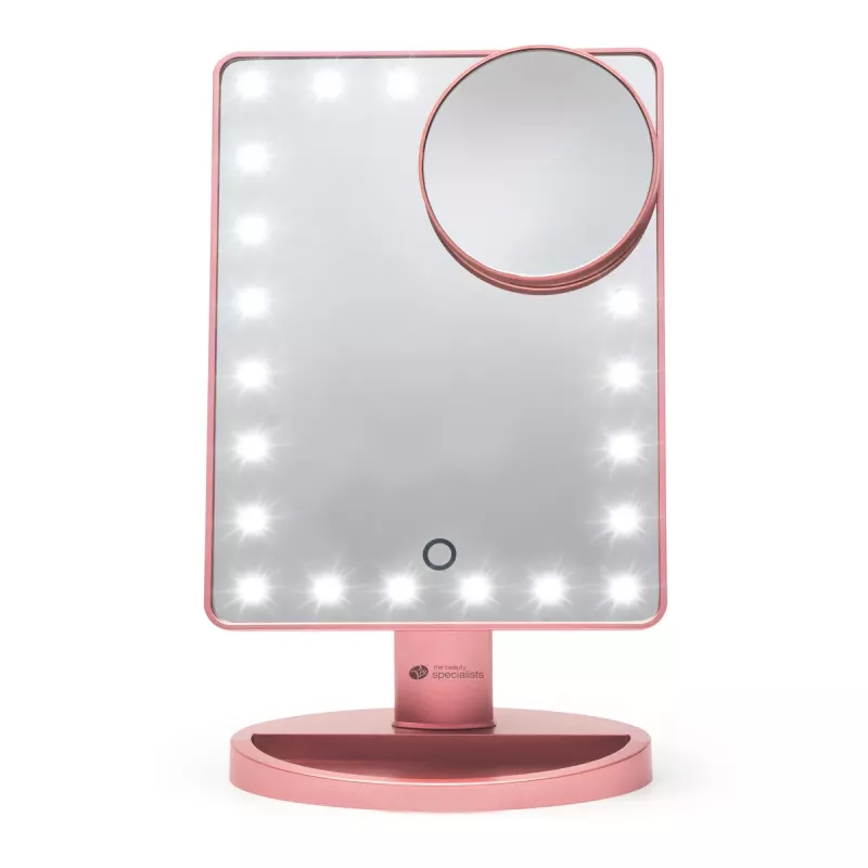 Rio MMSP-RG-EU/1,2 24 LED kosketushimmennettävä meikkipöytäpeili, rose gold