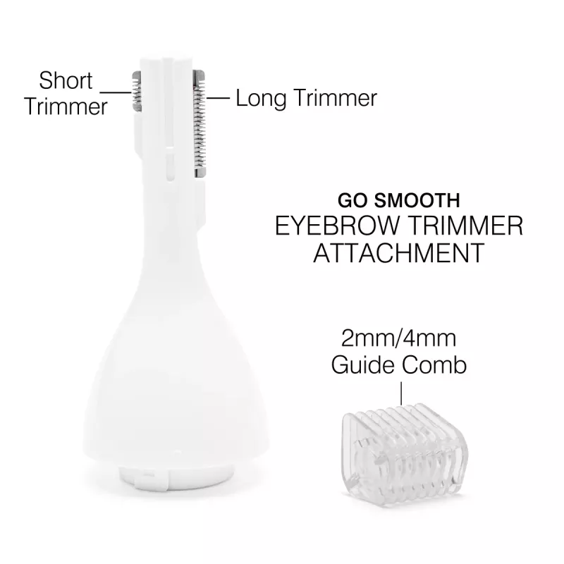Rio SHTR-EU/1.3 Go Smooth 4-in-1 naisten parranajokone ja bikinitrimmeri, valkoinen