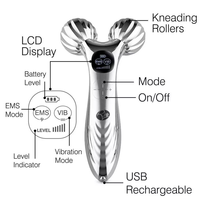 Rio FARM--TOP-EU/1.0 3D Face & Body Roller -hierontarulla