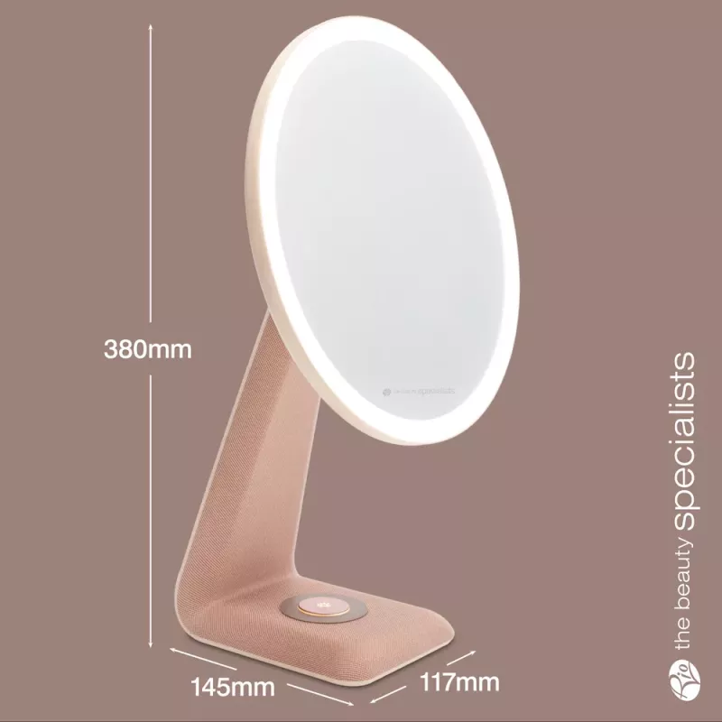 RIO MMDL-EU/1,0 High Performance -meikkipeli - kaksipuolinen 1x/5x suurennus, LED-päivänvalo, himmennettävä kosketusanturi, kromi