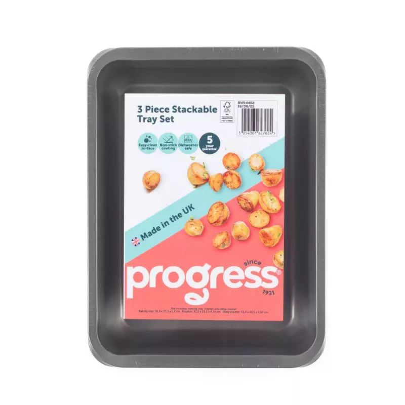 Progress BW14452 3-osainen pinottava tarjotinsarja