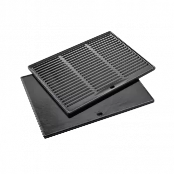 Barbecook Dynamic Core emaloitu valurautainen paistolevy, 43 x 35 x 2 cm
